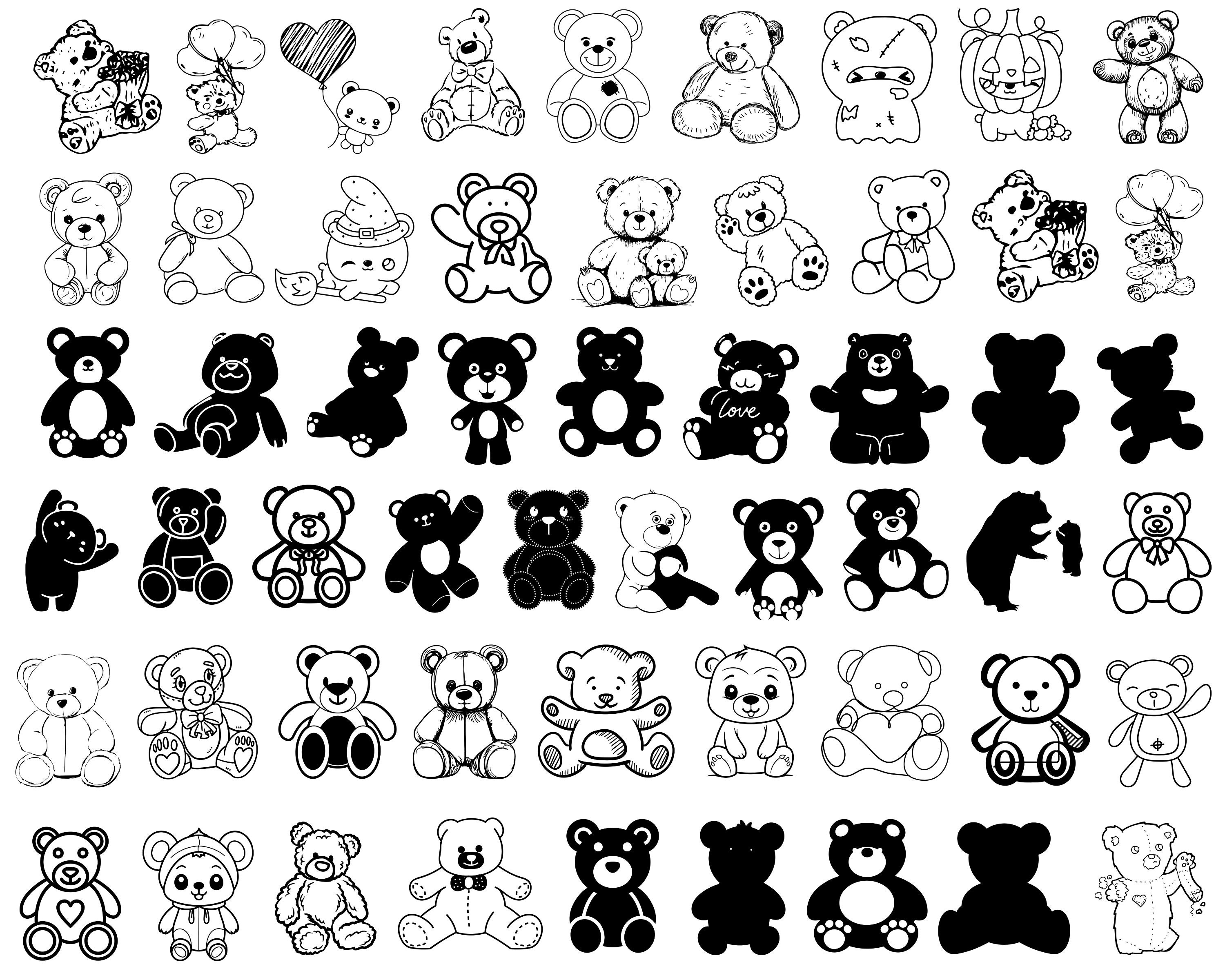 Teddy Bear Svg, Teddy Bear Png, Teddy Bear Clipart, Baby Bear Svg, Baby
