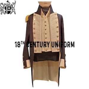 Royal Navy Lieutenant Uniform: Men&#39;s 18th Century British War Jacket