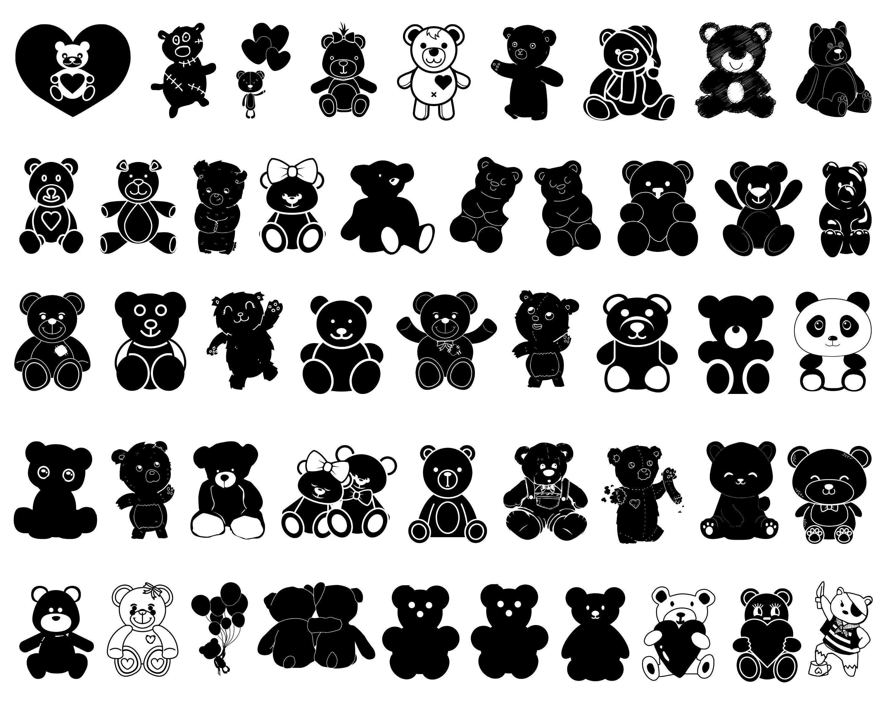 Teddy Bear Svg, Teddy Bear Png, Teddy Bear Clipart, Baby Bear Svg, Baby