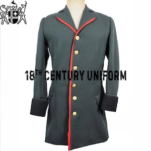 Handmade Gray Wool Civil War Officer&#39;s Uniform - 18th Century British Style