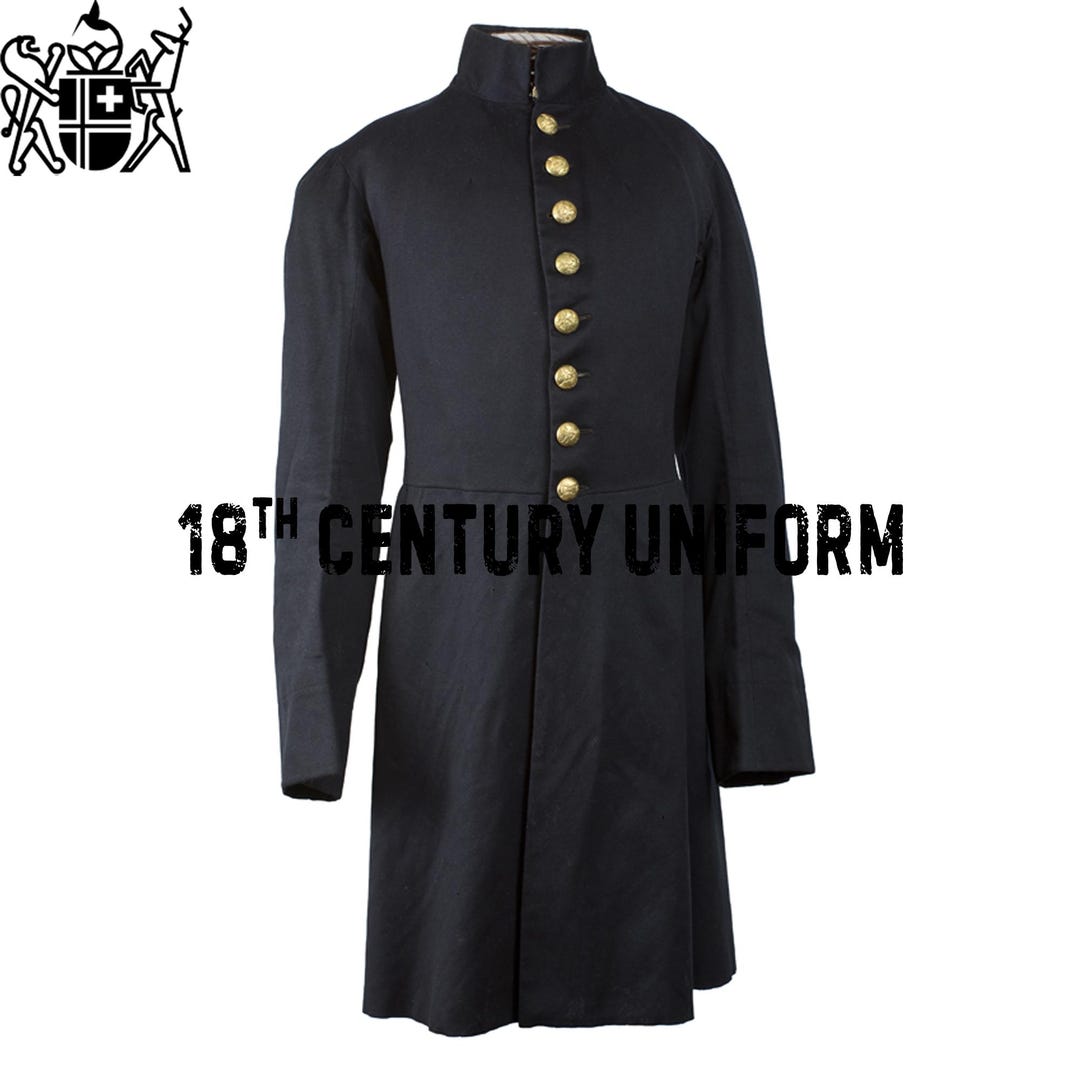 Black Wool Civil War Frock Coat: 1860s Military Jacket - Etsy
