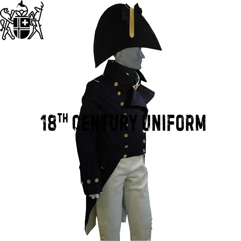 British Navy Wool Captain Uniform: 18th Century Military Coat - Etsy