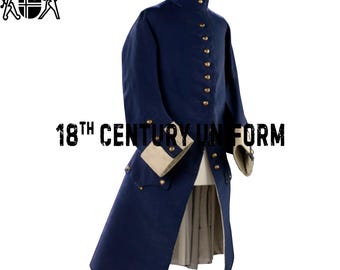 英国海軍ウール製フロックコート：18世紀の英国海軍制服 - Etsy 日本