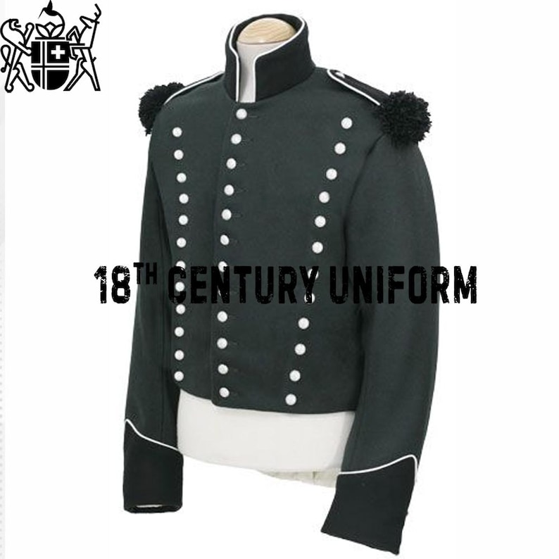 95th Rifles Wool Jacket: British Military Style Napoleonic Tunic - Etsy