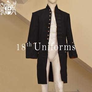 Victorian Frock Coat, Wedding Frockcoat, Colonial Frock Coat, Steampunk Frockcoat, 18th Century Coat, Pirate Frock Coat, Men Black Wool Coat
