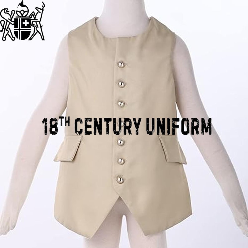 18th Century Wool Waistcoat: Colonial, Revolutionary War Vest - Etsy