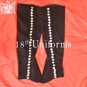 New Men 1900s Wool Spats, Boot Spats, Basic Spats, Edwardian Military Spats, Colonial Spats, Black Wool Military Spats
