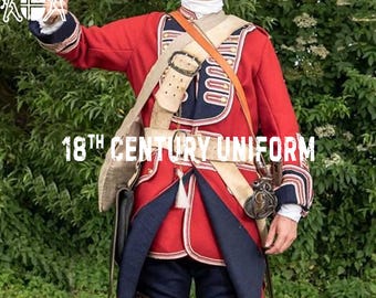 イギリス軍のレッドコート衣装：18世紀のウール製独立戦争時の制服