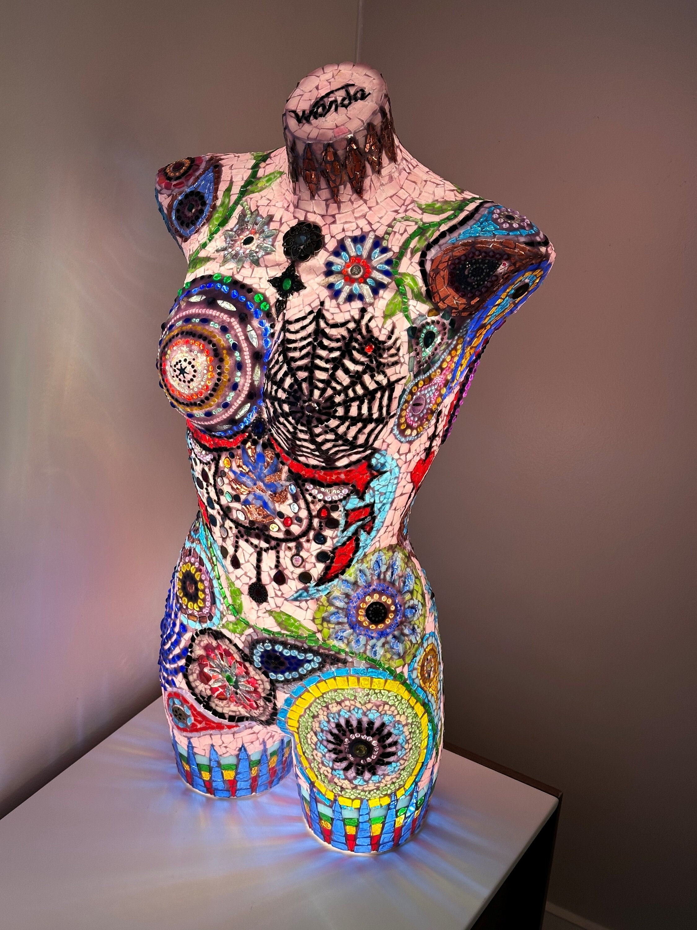 Glass/mosaic/mannequin/art/sculpture Etsy