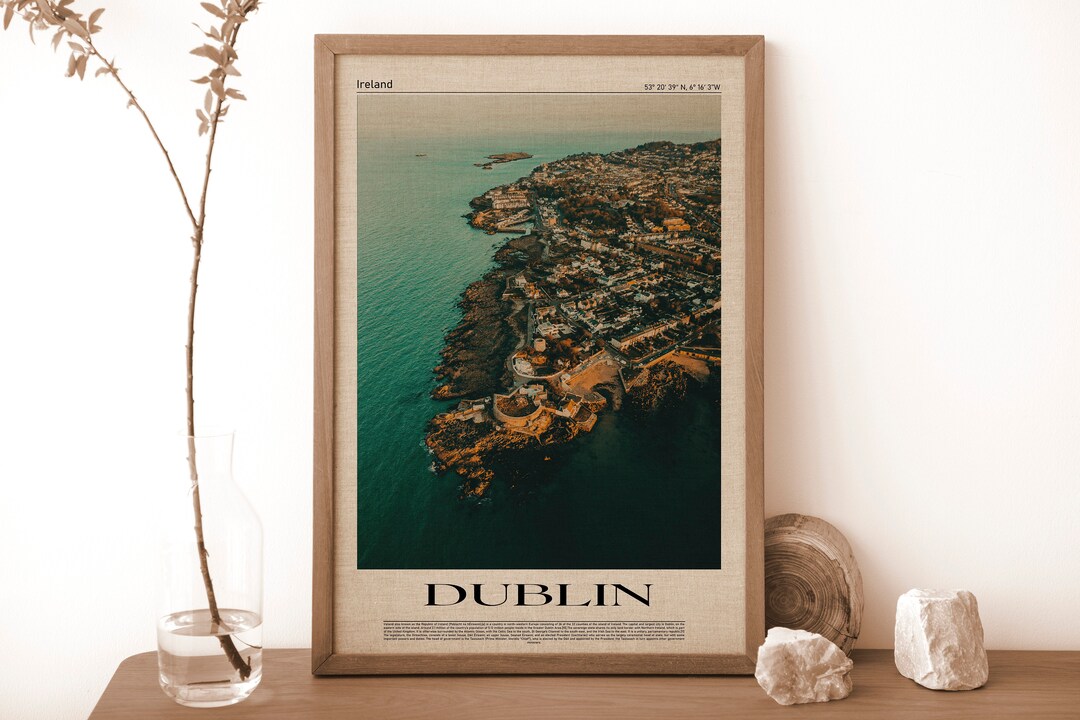 Digital Oil Paint Wall Decor Dublin Wall Art Dublin Poster Etsy