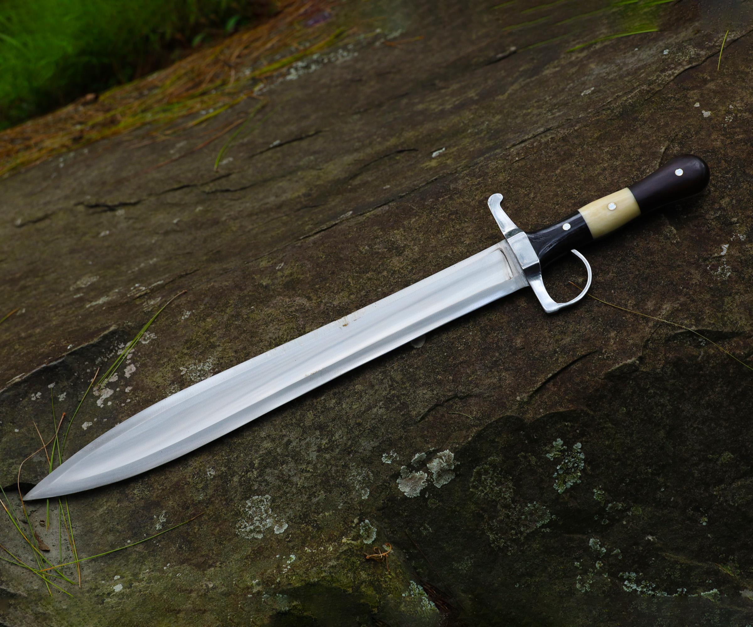 Short Sword 26 Inch Carbon Steel, Hand Forged Full Tang Collector