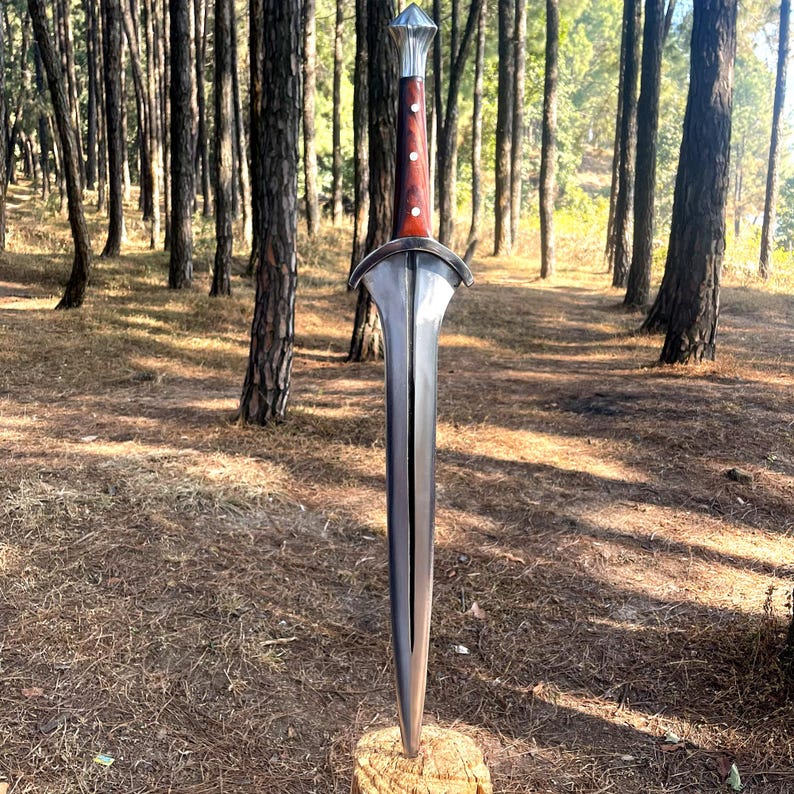 Short Sword 18 Inch 5160 Carbon Steel, Full Tang Xiphos Hand Forged ...