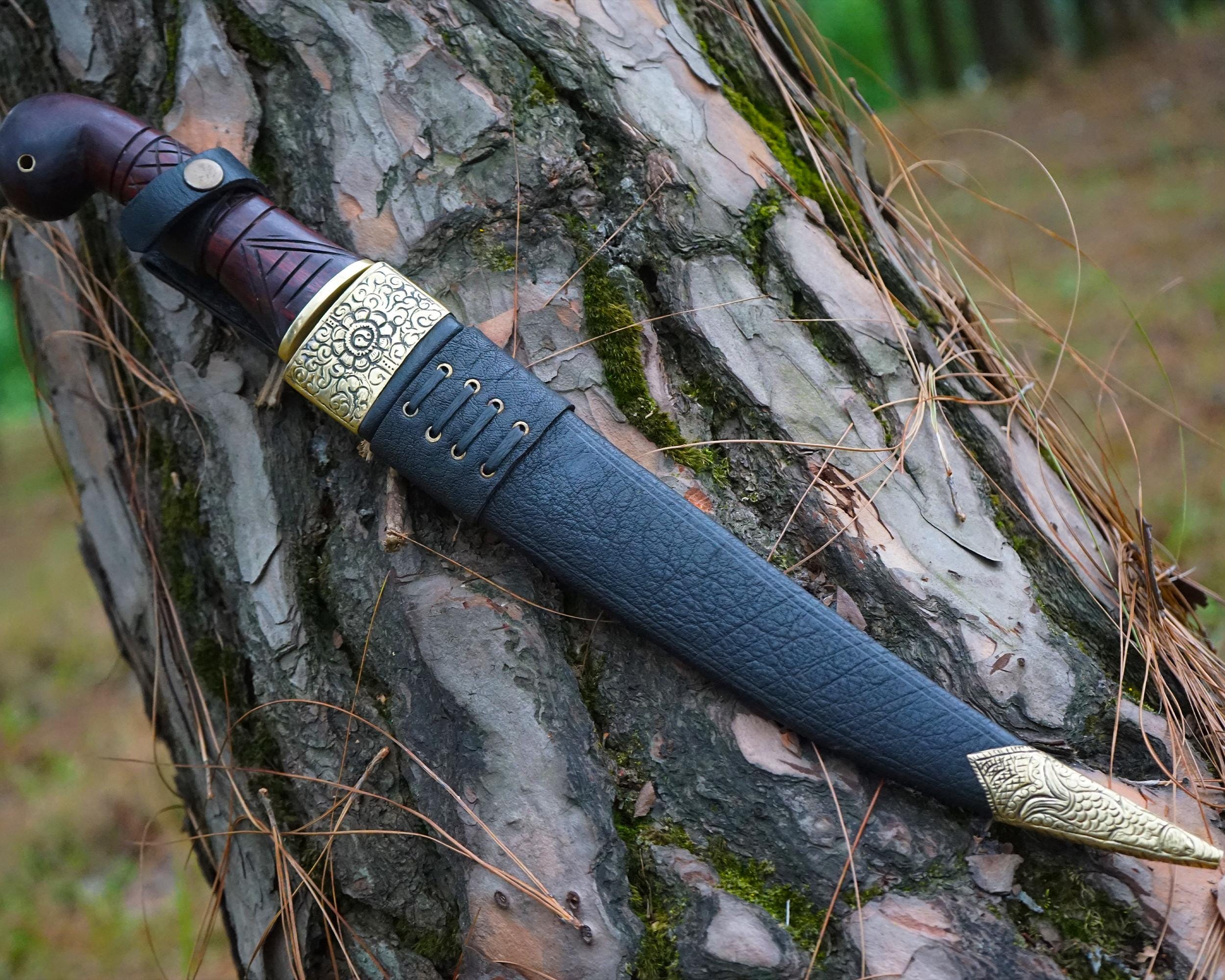 Christmas Signs- Hand Forged Seax Knife: 13