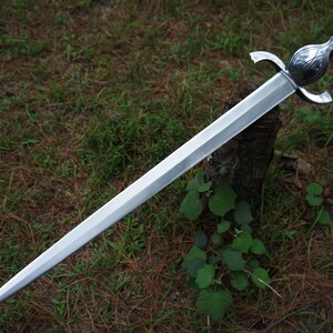 Viking Longsword 30 inch Leaf Spring Steel, Hand Forged Norse Blade image 5