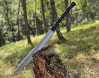 Handmade Machete Knife Water Tempered Carbon Steel - 18 inch Blade,