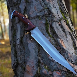 Machete Knife | Perfect for Chief Knife | 12 inch Carbon steel Blade | Hand Forged Knife | Handmade Gifts | Kitchen Knife | Dad Gifts