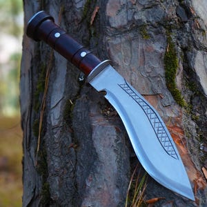 Small Pocket Kukri 8&quot; Handmade Small Kukri Knife | Seax Knife | Birthday Gifts for Boyfriend | Dad Gifts | Handmade Gifts | Graduation Gifts