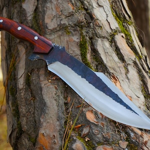 Handmade Black Design  Knife: 12 inch Blade&quot; Seax Knife | Birthday Gifts for Boyfriend | Dad Gifts | Handmade Gifts | Graduation Gifts
