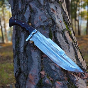 Bowie Knife: The Frontier’s Brushstroke | Seax Knife | Birthday Gifts for Boyfriend | Dad Gifts | Handmade Gifts | Graduation Gifts