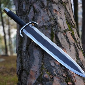 Black Beauty Handmade Knife | Perfect for Chief | 16 inch Carbon steel Blade | Handmade Gifts | Handmade Forged Kitchen Knife | Dad Gifts