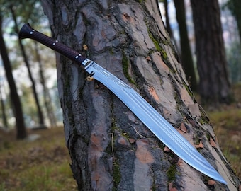 Handmade Nepali Kukri – 19 Inch Carbon Steel Blade | Rosewood Handle | Traditional Gurkha Knife