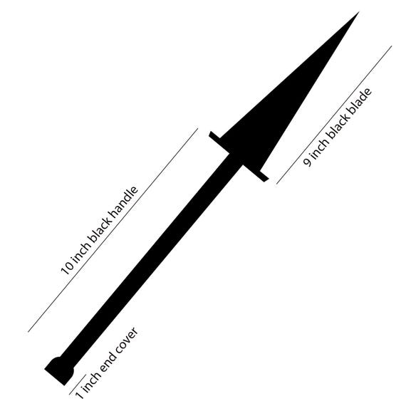 Hand-forged Tempered Steel Viking Spear Head (9 Inch Blade