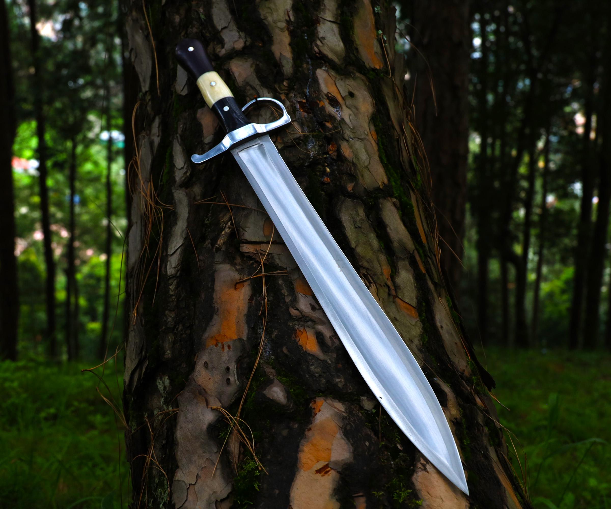 Short Sword 26 Inch Carbon Steel, Hand Forged Full Tang Collector