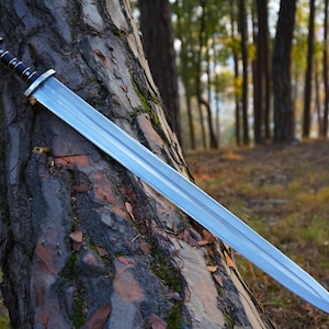 Viking Sword | Handmade 25 inch Viking Sword | Balanced Water Tempered Carbon Steel Viking Blade | Gifts for Him | Wedding Gifts for him