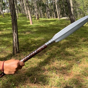 Viking Spear - Balanced Water Tempered Handmade Spear | Viking Gifts | Gifts for Him | Wedding Gifts | Birthday Gifts for Boyfriend