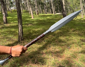 Handmade Water Tempered Viking Spear - Balanced, Gifts for Him