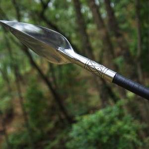 Leaf Spear | Handmade Viking Spear | 10 inches Polished Blade spear | Collectible Spear | Carbon Steel | Sharpen Hunting Spear Gifts