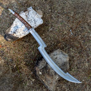 Hand Forged Fantasy Sword Large Medieval Scimitar Collectible Blade