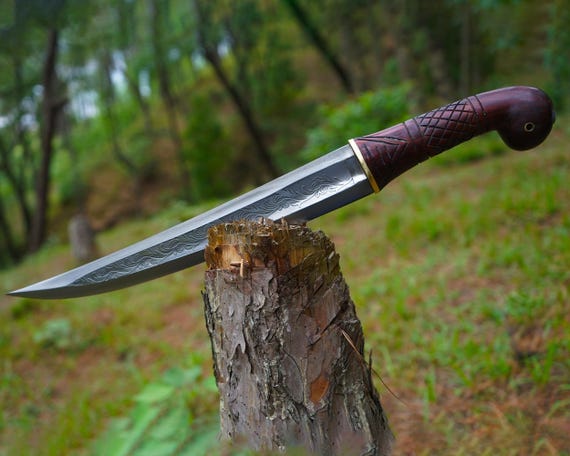 Christmas Signs- Hand Forged Seax Knife: 13