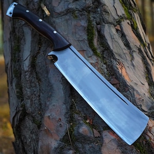 Cleaver Knife: The Frontier’s Brushstroke | Seax Knife | Birthday Gifts for Boyfriend | Dad Gifts | Handmade Gifts | Graduation Gifts