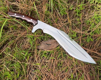 Tracker Knife Carbon Steel, Oil Quenched Hand Forged Bushcraft Blade