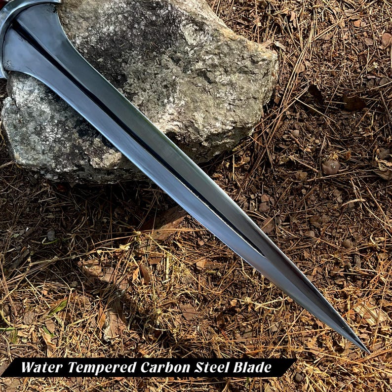 Short Sword 18 Inch 5160 Carbon Steel, Full Tang Xiphos Hand Forged ...