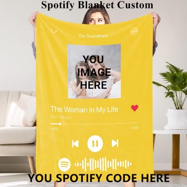 Custom Spotify Blanket Etsy Australia