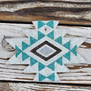 Boho Aztec Car Freshie: Aromatherapy Aroma Bead Air Freshener