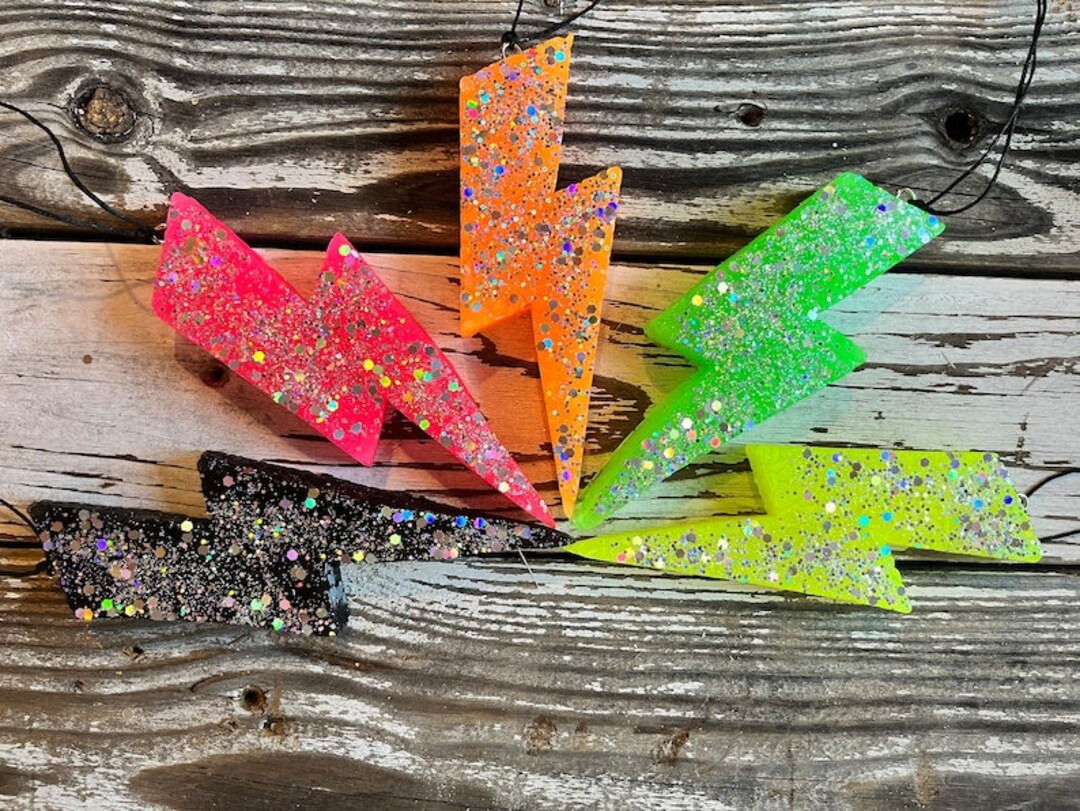 Lightning Bolt Car Freshie Car Air Freshener Freshy Car Candle Etsy