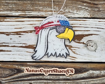 Patriot Eagle Car Freshie Aromatherapy Air Freshener Aroma Bead Room Freshener Fragrant Car Decoration Car Candle