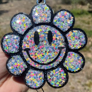 Glitzy Flower Car Freshie, Car Freshy, Car Air Freshener, Aromatherapy