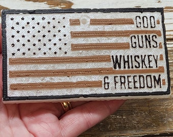Freedom Flag Car Freshie - Aromatherapy Scented Air Freshener