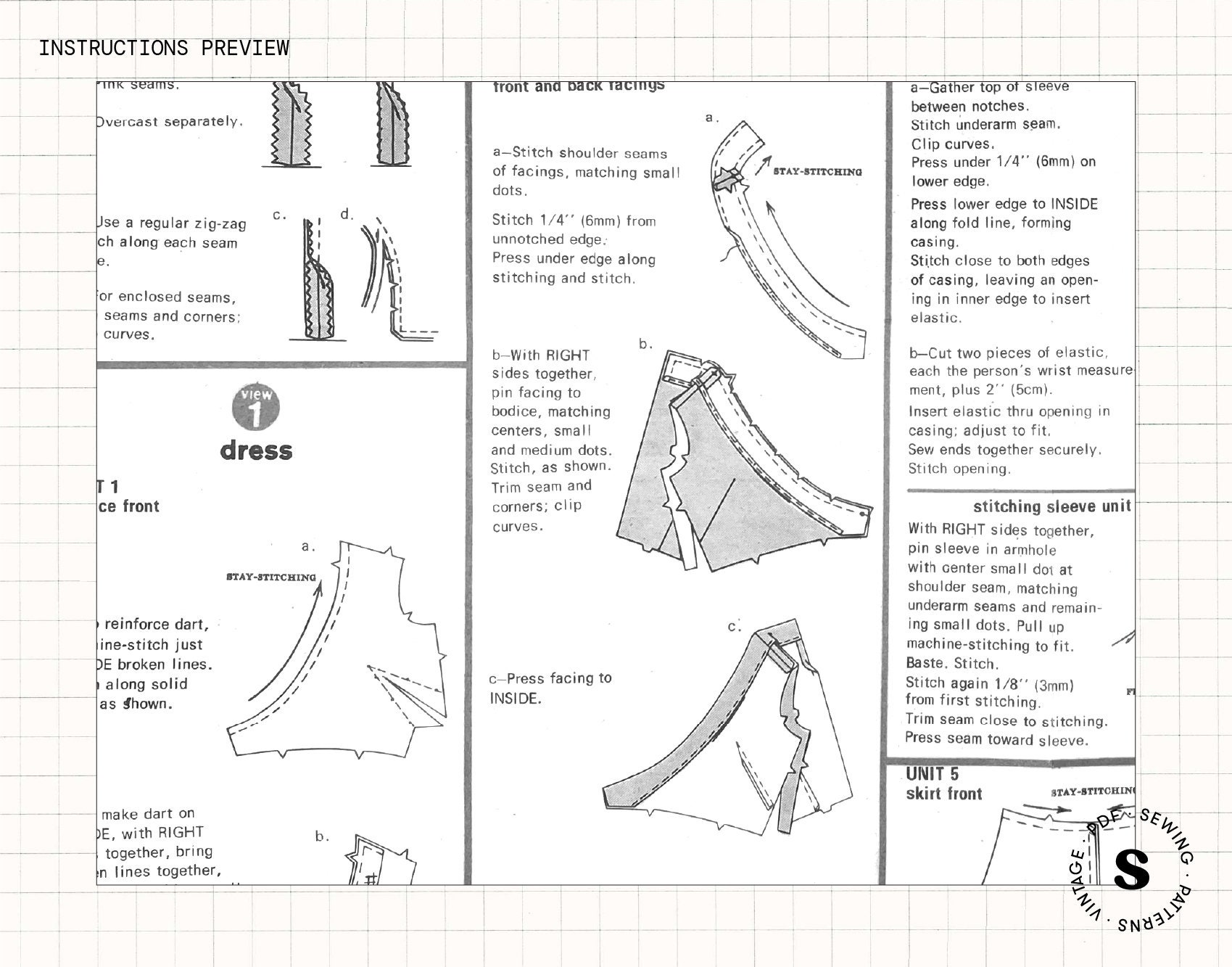 70s GAP Vintage Sand Wrap Maxi Dress Pattern