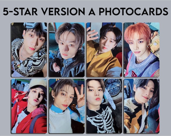 Stray Kids 5-star Version A Photocards (unofficial/fanmade) - Etsy
