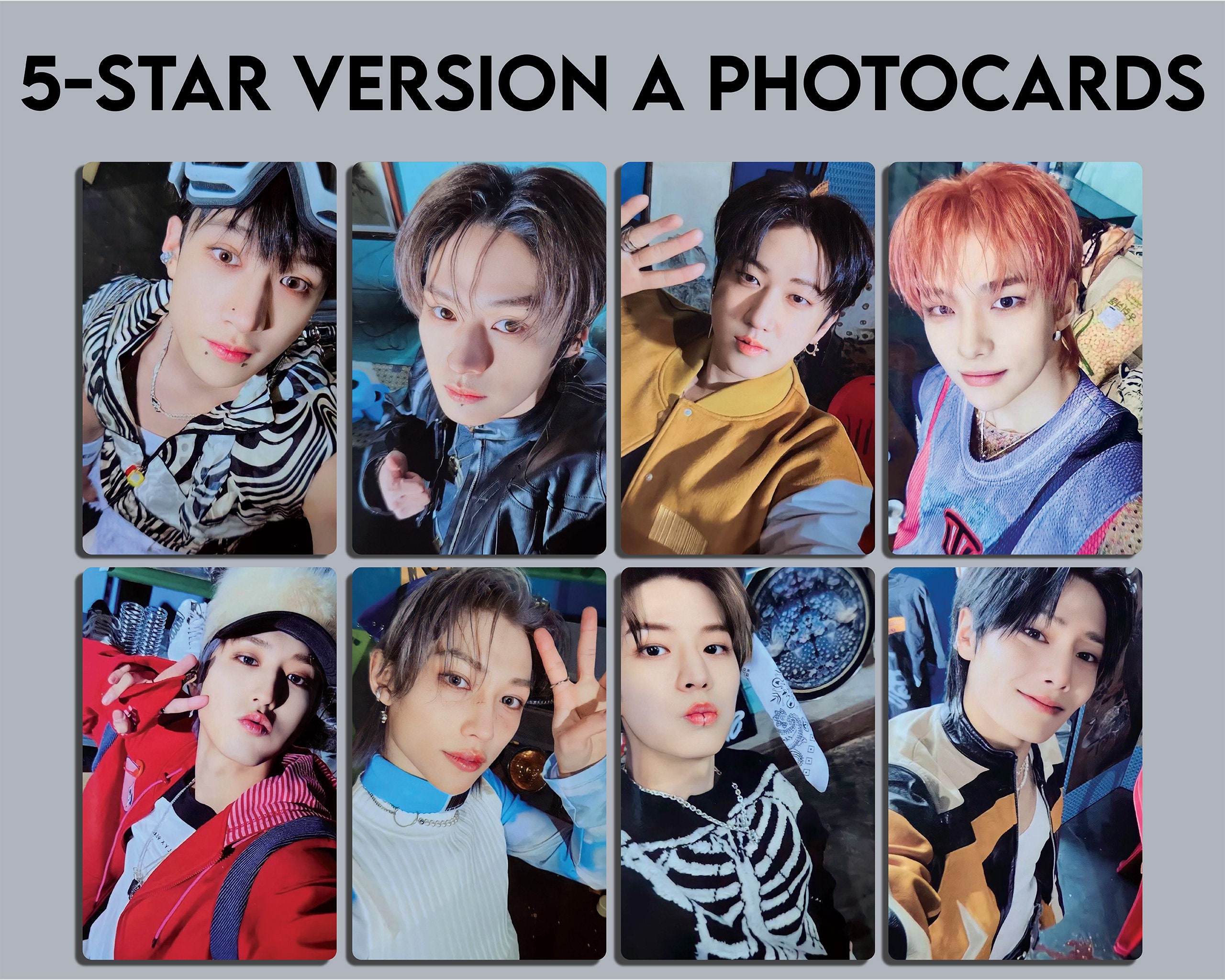 Stray Kids 5-star Version A Photocards (unofficial/fanmade) - Etsy
