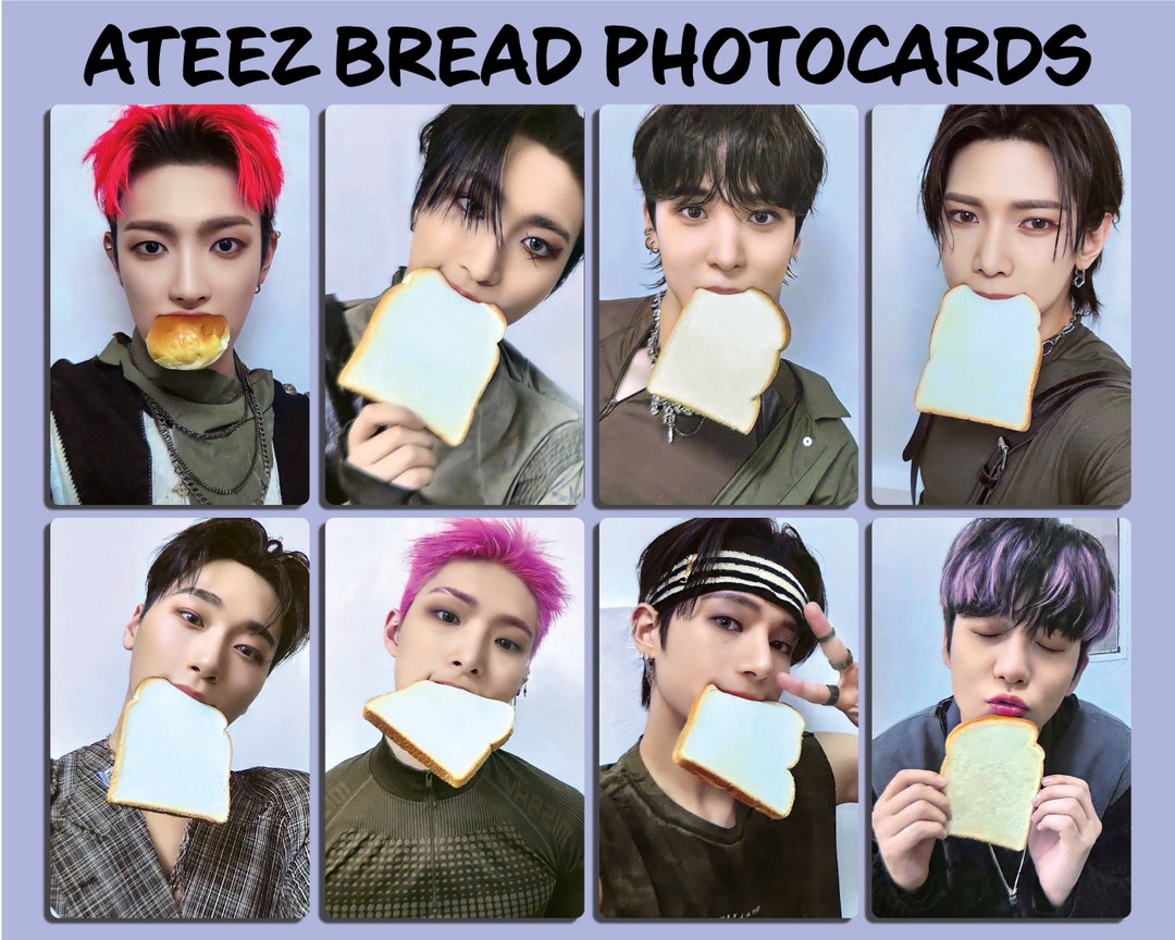 ATEEZ Bread Photocards || Unofficial/fandmade - Etsy