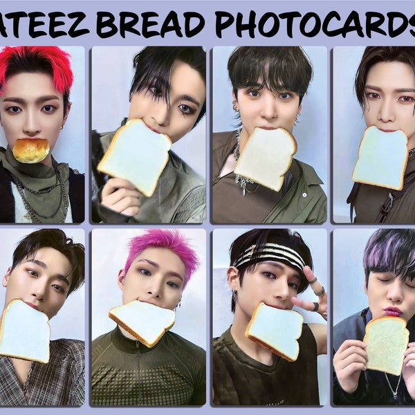 ATEEZ Bread Photocards (Unofficial) || PCs From The World Ep. 2 Outlaw Album