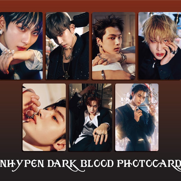 ENHYPEN Dark Blood Photocard Set 2/3 - (Lomocards/Fanmade)