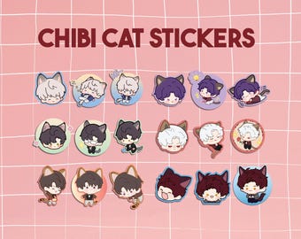 New Valko Stickers!!! Love and Deepspace Chibi Cat Butler Stickers | LADS Glossy Sticker Set