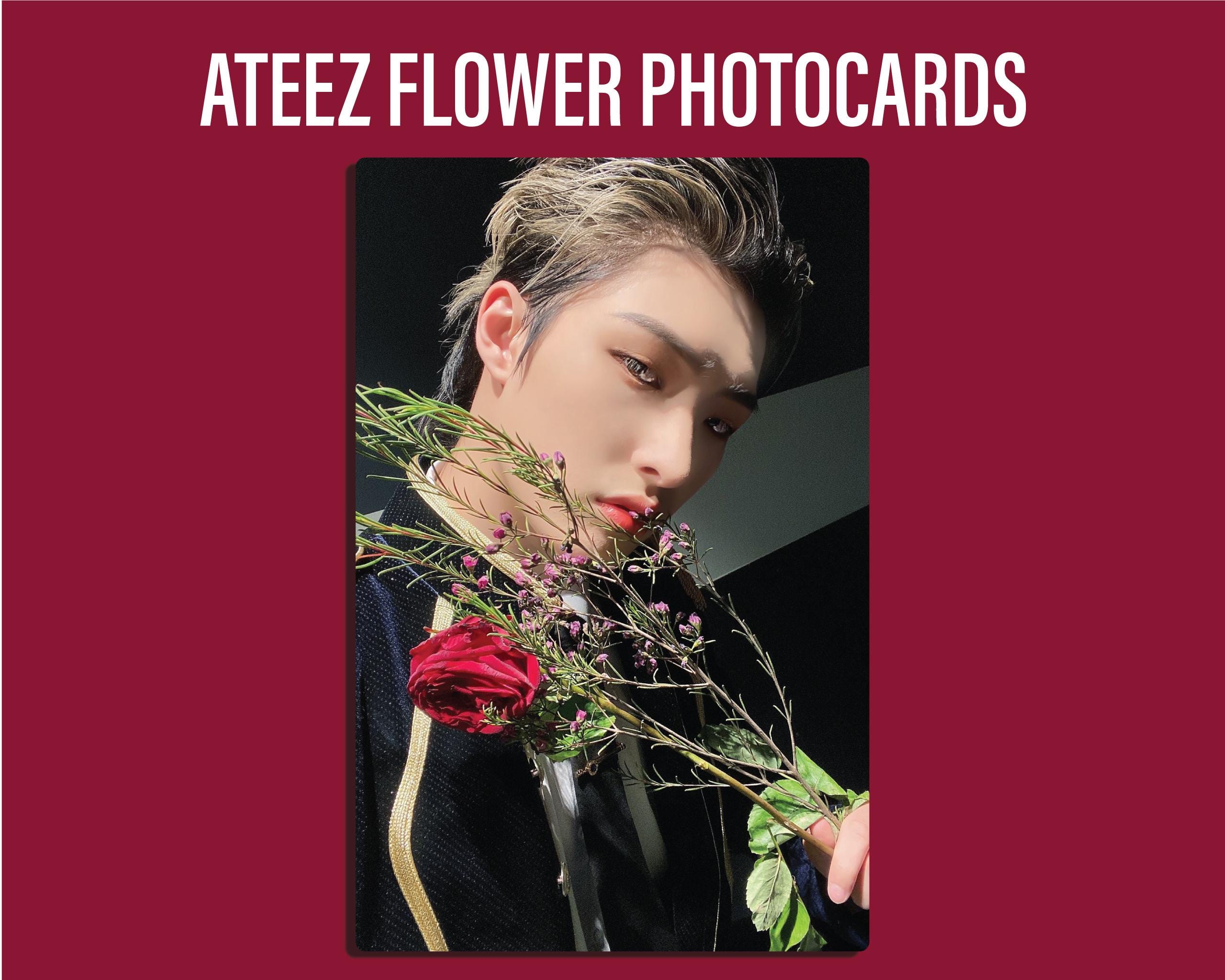 ateez アチズ サン makestar flower トレカ ATEEZ Flower Photocard Set - Set of All 8 Members - (lomocards